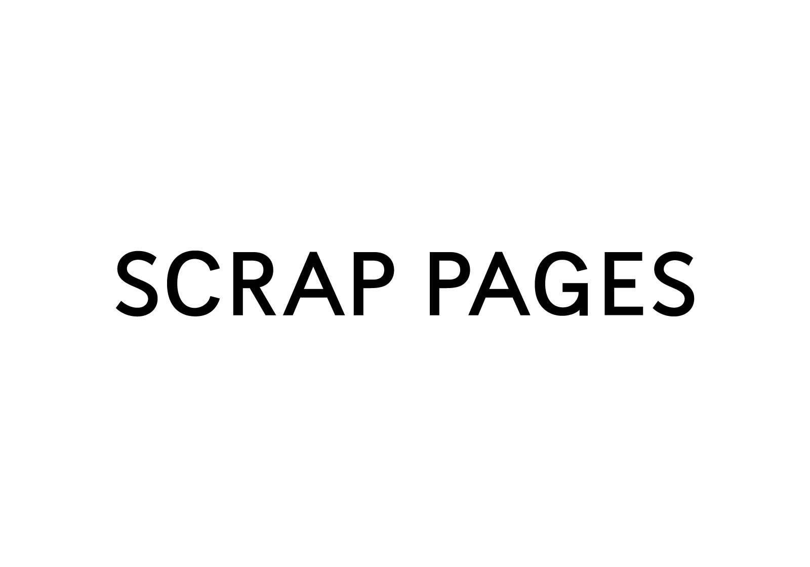 SCRAP PAGES